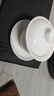 京器丨京红运真裸价·冰种玉瓷三才盖碗陶瓷茶杯茶具白瓷泡茶器 实拍图