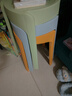 奥伦福特 凳子家用塑料凳子客厅圆凳餐椅餐凳高凳板凳胶凳加厚可叠放凳子 加厚四把装-橙绿粉蓝 实拍图