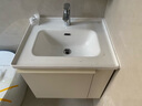 九牧（JOMOO）铝合金浴室柜陶瓷一体盆卫浴洗漱台洗手盆组合无龙头A2750 基础款 防水|便捷开放格 60cm 实拍图