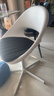 宜家（IKEA）LOBERGET洛贝里特马尔夏转椅家用靠背椅办公椅书桌椅 白色转椅+深灰椅垫 实拍图