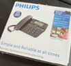 飞利浦（PHILIPS）电话机座机 固定电话 办公家用 家庭有线电话 来电显示 双接口 免电池 CORD118黑色 实拍图