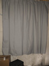 铭聚布艺（MINGJU）窗帘全遮光窗帘成品窗帘布遮阳帘涤塔夫浅灰挂钩式2.0宽*2.0高1片 实拍图