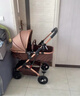 逗逗熊高景观婴儿推车两用避震轻便儿童车推车可折叠宝宝可坐可躺BB车 豪华卡其+坐躺+减震+折叠 实拍图