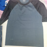 SIMWOOD/简木男装【标准宽松】240g sorona 插肩袖圆领长袖T恤男SN120061 牛仔蓝配碳黑 M （建议116-130斤） 实拍图