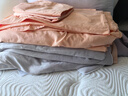 富安娜四件套纯棉60s长绒棉套件全棉贡缎床品床单被套双人加大230*229cm 实拍图