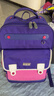 UEK小学生书包减负护脊书包女生儿童3-6年级背包英伦双肩包深紫色 实拍图