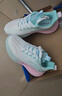回力官方女鞋休闲运动鞋女春季新款软底舒适鞋子女 白绿粉（皮面） 37 实拍图