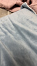 无印良品A类宝宝绒四件套双人被套法兰绒床单枕套牛奶绒被罩200*230cm蓝灰 实拍图