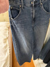 优衣库女装男装宽松廓形牛仔裤/弯刀镰刀裤子479000 482280 479000/67海蓝色 24 /155/62A 实拍图
