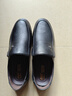 蜻蜓牌【100%全牛皮】男士皮鞋商务休闲真皮防滑软底软面中老年爸爸鞋真皮透气套脚舒适耐磨真皮百搭鞋子 黑色 42 实拍图