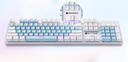 机械革命（MECHREVO）机械革命 耀·K330机械键盘 有线键盘 游戏键盘 104键混彩背光键盘 全键无冲 电脑键盘蓝白色 茶轴 实拍图