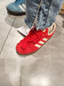 adidas「T头鞋」VL COURT复古休闲板鞋德训鞋男女阿迪达斯轻运动 浅猩红/暖香草色/黄色   37 实拍图