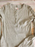 优衣库女装罗纹亨利领T恤/长袖修身短款内搭打底479591 487908 479591/02浅灰色 S 实拍图