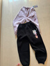 小马宝莉女童裤子秋冬款儿童加绒长裤女孩舒适保暖运动裤卫裤 紫 140 实拍图