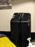 鹃羚行李箱次日达轻便小型登机箱结实耐用旅行箱学生万向轮密码拉杆箱 经典雅黑 18英寸 3节拉杆 实拍图