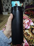 米家 保温杯 316不锈钢水杯 男女士杯子 大容量茶杯便携 350ml黑色 实拍图