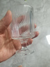 竖纹玻璃高脚杯酸奶冰淇淋杯子高颜值咖啡杯红酒杯 竖纹高脚杯 200ml 1只 实拍图