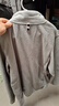 京东京造摇粒绒外套防静电抓绒衣保暖卫衣夹克男女同款T恤打底 浅灰色4XL 实拍图