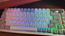 ROG夜魔机械键盘 无线/三模游戏电竞键盘 75配列NX冰暴灰轴 RGB热插拔客制化Gasket结构OLED屏 月耀白 实拍图