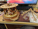 若来（Rolife）旋转木马八音盒diy手工拼装积木模型玩具音乐盒儿童生日新年礼物 实拍图
