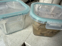 希乐扣Cilock 耐热玻璃饭盒 便当盒汤碗烤箱冰箱微波炉方形保鲜盒两只装1000ml 实拍图