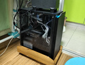 爱国者（aigo）JV13黑色 电脑台式主机箱 桌面matx小机箱（透明侧板/ITX主板/240水冷/RGB灯条） 实拍图