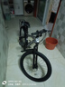 EG7山地自行车成人学生变速越野单车双减震赛车26寸青少年男女 辐条【升级减震 超强承重】黑白 24寸21速【适合：145-165CM】 实拍图