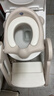世纪宝贝（babyhood）儿童马桶辅助器 加大加宽宝宝坐便圈阶梯架座便器软垫款132奶咖色 实拍图