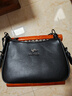 真皮质感包包女2025新款女士百搭大容量中年妈妈包简约单肩斜挎包 黑色 实拍图