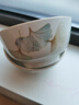 高颜值家用银杏时光米饭碗大面碗陶瓷餐具家用新骨瓷陶瓷碗 银杏时光 4.5英寸2碗2白勺 实拍图