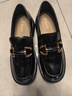 百思图乐福鞋女商场同款羊皮厚底松糕鞋女士休闲皮鞋TFW29CA2 黑色 39 实拍图