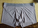 海澜之家（HLA）男士内裤男纯棉10A抗菌四季通用男生平角短裤头冰丝莫代尔内裤衩 10A抗菌新疆棉-黑色/深灰/浅灰 3条 2XL /180(体重150-170斤) 实拍图