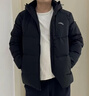 安踏面包羽绒服丨樊振东Z哥同款四防羽绒服男短款加厚冬季棉服外套男 【四防科技】基础黑7901-1 XL (男180) 实拍图