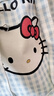 可爱风kitty帆布包手提袋单肩斜挎包夏季百搭通勤大容量新款挎包 kitty蓝色（不带玩偶）无拉链 实拍图