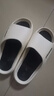 拖鞋男2025新款男士夏季厚底踩屎感居家户外沙滩防臭防滑凉拖鞋 【白色】 42-43 实拍图