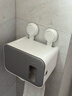 太力 卫生间厕纸盒 吸盘免打孔厕所卷纸抽纸巾盒洗手间壁挂浴室置物架 实拍图