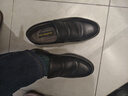红蜻蜓男鞋秋冬牛皮商务一脚蹬皮鞋中老年加绒棉鞋男WTA24128黑色绒里39 实拍图