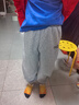 罗蒙儿童春款裤子男童休闲运动裤春装男孩卫裤大童学生校园裤 灰色150 实拍图
