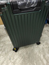 狄斯顿保罗  铝框行李箱男女新款拉杆箱万向轮拉杆箱大容量旅行箱登机密码箱 墨绿色-加厚合金框【箱体可坐人】 20英寸 实拍图