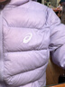 亚瑟士（asics）童装冬季儿童柔软舒适三防轻薄保暖羽绒服【高充绒量】 浅紫 清洁度1000-鸭绒 160 充绒量98.5g 实拍图