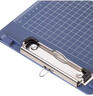 得力(deli)A4带刻度金属商务便携强力夹写板夹/写字垫板/试卷资料收纳夹 深蓝9240 办公用品 实拍图