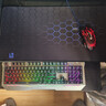 狼蛛（AULA）T101真机械手感键盘鼠标套装 有线键鼠套装 游戏办公电脑键盘 混光 吃鸡套装 金属面板 黑 实拍图