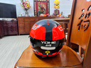 YOHE摩托车电动车头盔男女通用电动车安全帽3C认证头盔DK8 像素魔方 大码（L） 实拍图