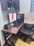 惠寻 京东自有品牌电脑桌书桌学习桌子电竞桌家用台式办公桌长条桌子 140*60CM【加厚实木芯】古典胡桃 实拍图