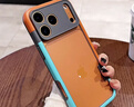 麦酷奇适用苹果17Pro 手机壳iphone17Pro 散热透气 无背板镂空硅胶 软壳 精孔款【蓝橙撞色】 实拍图