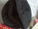 安振毅 中老年帽子男冬季加绒加厚保暖护耳老人帽子爸爸爷爷鸭舌帽 加绒加厚【内含护耳】  黑色 均码 实拍图