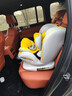 Heekin德国 儿童安全座椅汽车用0-4-12岁婴儿宝宝360度旋转ISOFIX硬接口 时尚黄(ISOFIX+360度旋转) 实拍图