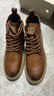 蜻蜓牌马丁靴男牛皮高帮春夏季男鞋新款商务休闲鞋秋冬工装靴子真皮皮鞋 棕色 -单内里款 41 实拍图