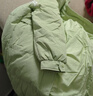 鸭鸭（YAYA）羽绒服女中长款冬季新款时尚休闲百搭可拆卸帽加厚防寒保暖外套XB 绿色 M (160) 实拍图