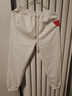 新款休闲卫裤华棉宽松潮流男女同款情侣装束脚运动裤子 【春秋款】(长)裤-华棉白色 XL 【125-140斤】 实拍图